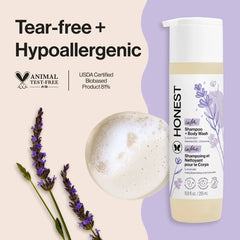 The Honest Company Calm Shampoo + Body Wash - Lavender