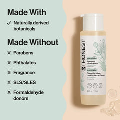 The Honest Company Sensitive Shampoo + Body Wash 18 fl oz + Shampoo + Body Wash Refill 32 fl oz