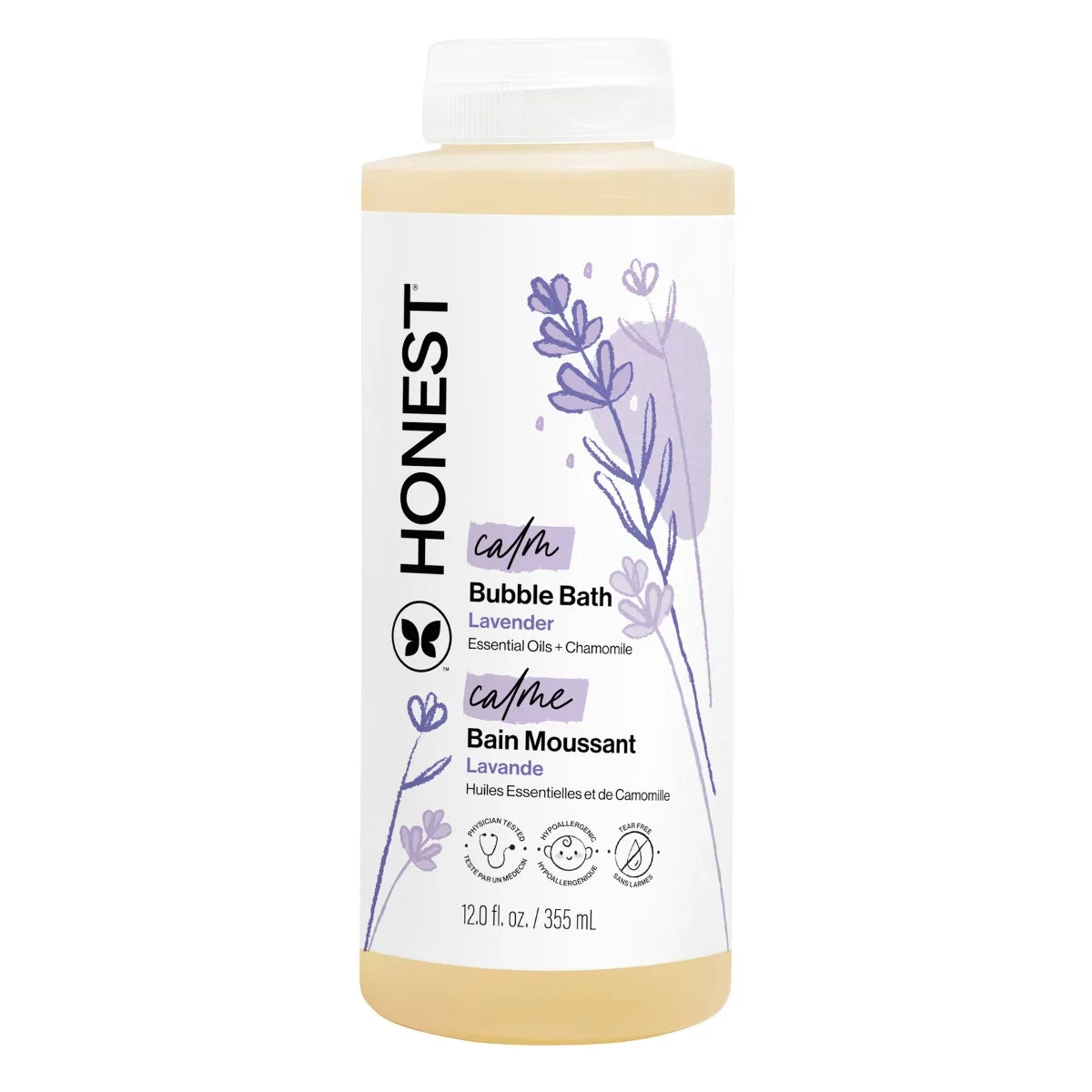 The Honest Company Calm Bubble Bath - Lavender - 12 fl oz: Paraben-Free, Sensitive Skin, Liquid, Refillable