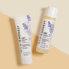 The Honest Company Calm Shampoo + Body Wash and Lotion Duo - Lavender - 18.5 fl oz: Moisturizing, Soothing, Dye-Free