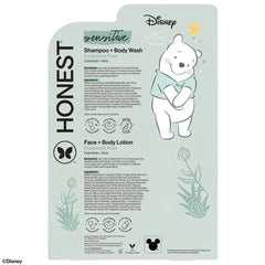 The Honest Company Sensitive Disney Shampoo + Body Wash and Lotion Duo - Fragrance Free - 18.5 fl oz: Moisturizing, Basic Cleansing, Calming, 2-In-1