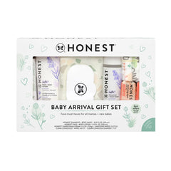 The Honest Company Baby Arrival Gift Set: 6 Pieces, Moisturizing, Basic Cleansing, Lavender Scent