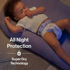 The Honest Company Clean Conscious Disposable Overnight Diapers Cozy Cloud + Star Signs  - (Select Size and Pattern)