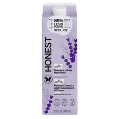 The Honest Company Calm Shampoo + Body Wash Refill, Lavender 32 fl oz + Shampoo + Body Wash 18 fl oz