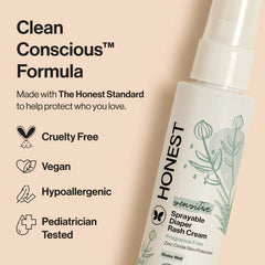 The Honest Company Sensitive Sprayable Fragrance Free Diaper Rash Cream - 2 fl oz