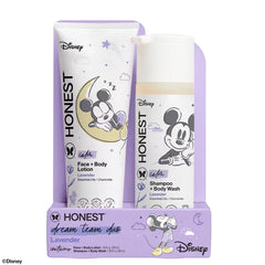 The Honest Company Calm Disney Shampoo + Body Wash and Lotion Duo - Lavender - 18.5 fl oz: Moisturizing, Dye-Free, Phthalate-Free