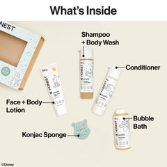 The Honest Company Disney Bath Time Gift Set - 5ct: Dye-Free, Phthalate-Free, Artificial Fragrance-Free, Whole Body Use